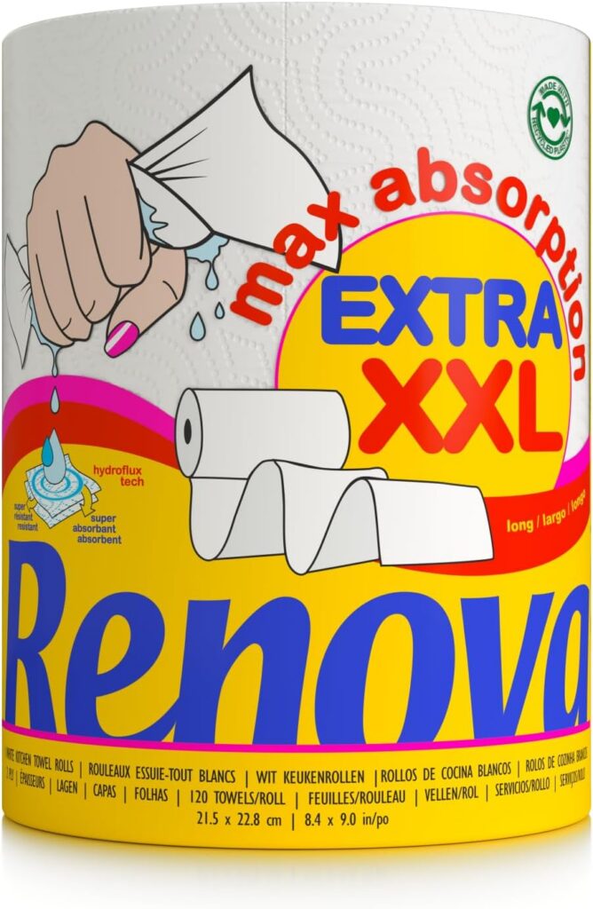 🛒 Renova Maxiabsorção Rolos de Cozinha XXL
